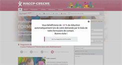 Desktop Screenshot of haccp-creche.com